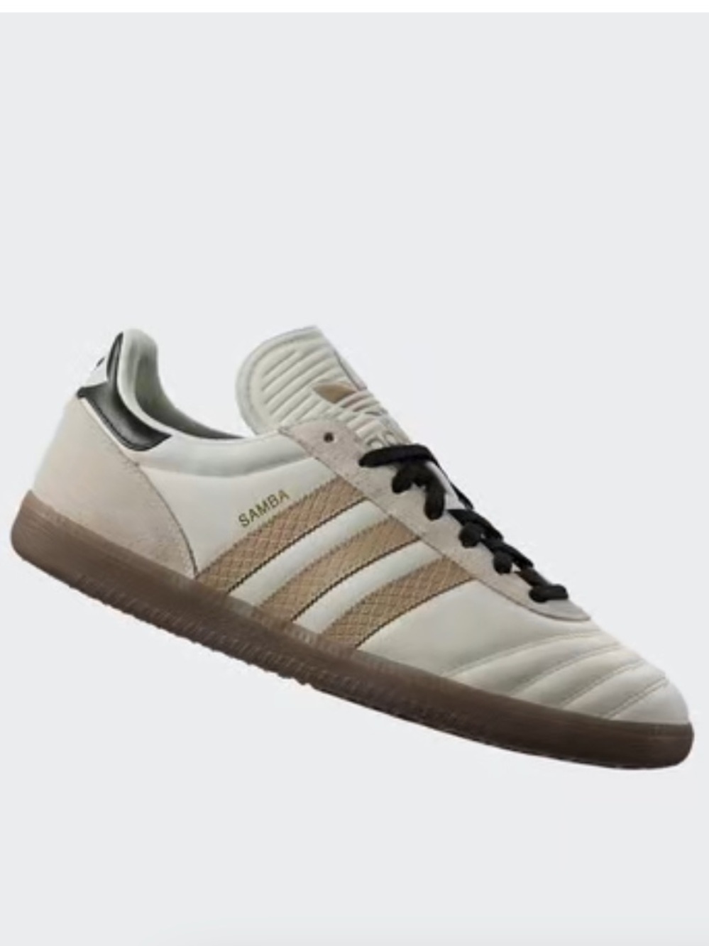 Adidas Originals Sambas JP.   Off White/ Magic Beige/Core Black. 8.5 women